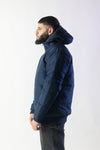 Blue Hooded Down Jacket – New York Model